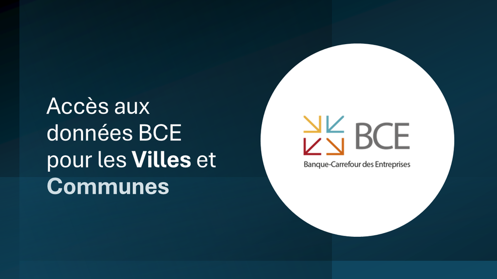 Accès aux données BCE : création d'un groupe de travail ET infos sur les permis environnement/permis uniques