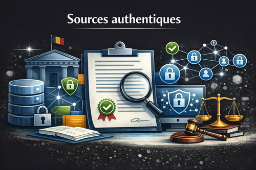 Quel est le rôle des sources authentiques dans l’échange de données ?