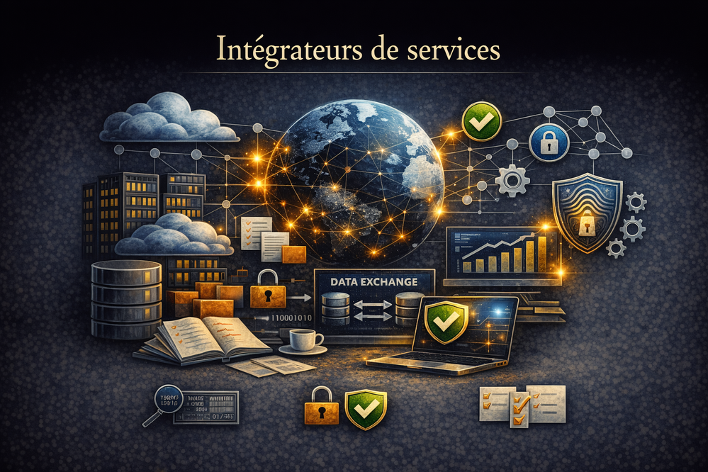 Quel est le rôle des intégrateurs de services dans l’échange de données ?
